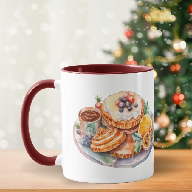 Watercolor Christmas Treats  Mug (Creator Uploaded)