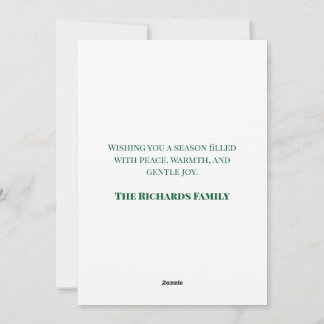 Watercolor Christmas Tree Holiday Card