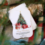 Watercolor Christmas Tree Non Photo Christmas Card<br><div class="desc">Spread holiday cheer with this elegant watercolor Christmas tree, non-photo Christmas Card. This beautifully simple Holiday card is the perfect way to send your season's greetings. Easily to personalise the greeting and edit the fonts to your liking. This whimsical custom Christmas card is charming way to remind your friends and...</div>