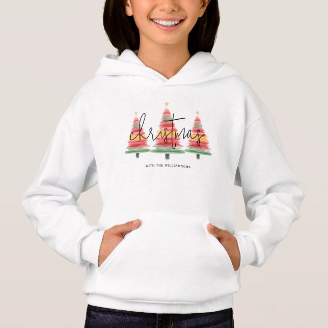 Watercolor Christmas Trees (Front)
