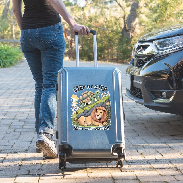 Watercolor Christmas Turtle (Suitcase Insitu)