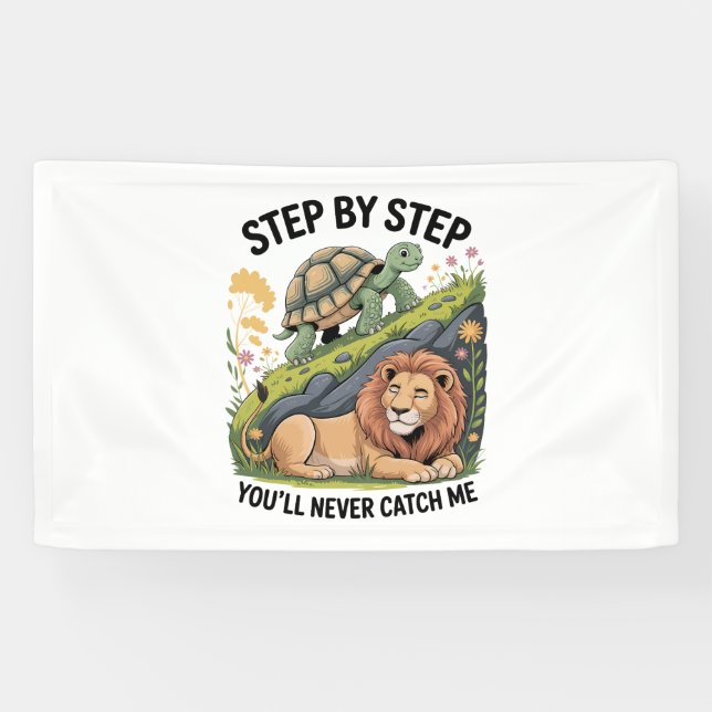 Watercolor Christmas Turtle Banner (Horizontal)