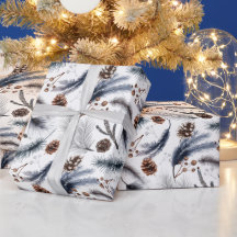 Watercolor Christmas Wrapping Paper