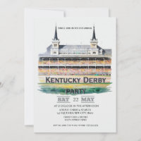 Watercolor Churchill Downs Twin Spires Kentucky De
