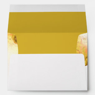 Watercolor Citrine Gold Geode JustCards™ Envelope