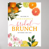 Watercolor Citrus Bridal Brunch Bridal Shower