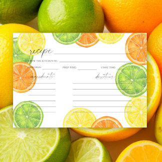 Watercolor citrus Bridal shower