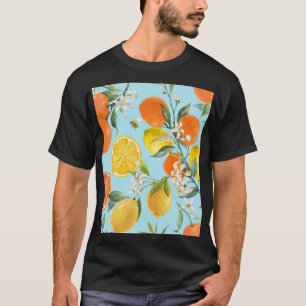 Watercolor Citrus Fruits: Hand Drawn T-Shirt