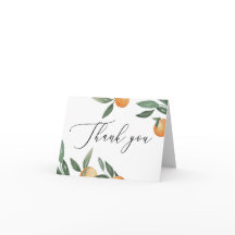 Watercolor citrus garden wedding or birthday