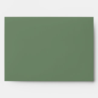 Watercolor Citrus Green Lemon Botanical Wedding Envelope