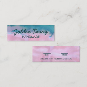 Watercolor Clothing Jewellery Price Size Hang Tag