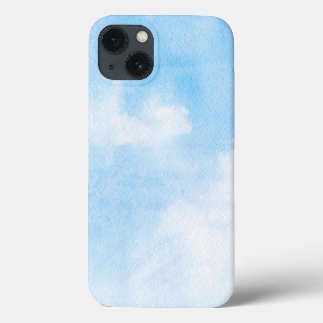 Watercolor clouds and sky background Case-Mate iPhone case (Back)