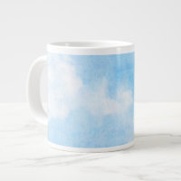 Watercolor clouds and sky background