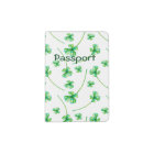 Watercolor clover leaves.