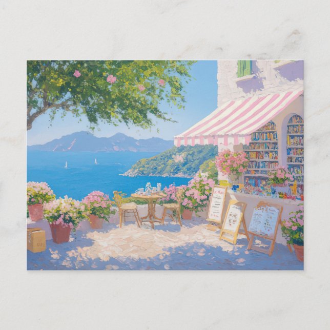 Watercolor Coastal Art Postcard  (Front)