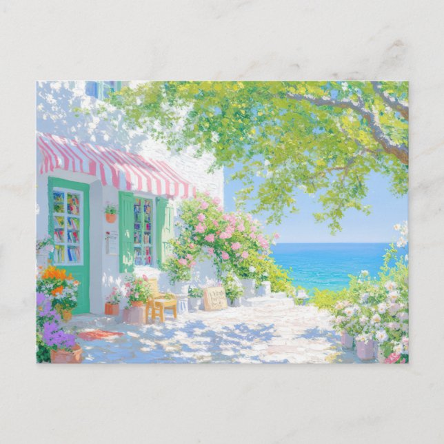 Watercolor Coastal Art Postcard  (Front)