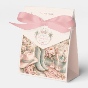 Watercolor, Coastal cowgirl bachelorette party Favour Box