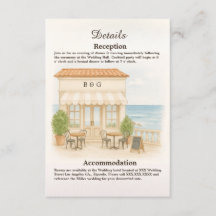 watercolor coastal mediterranean ocean wedding