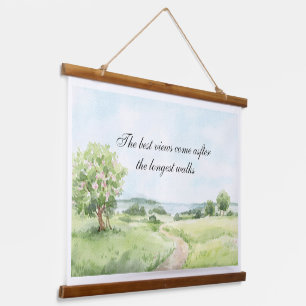 Watercolor Coastal Sea Landscape Hanger Poster Set Hanging Tapestry