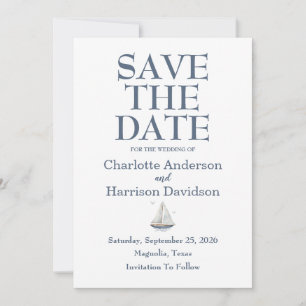 Watercolor Coastal Seascape Wedding  Invitation