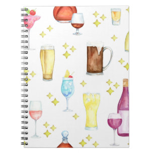 WATERCOLOR COCKTAILS NOTEBOOK