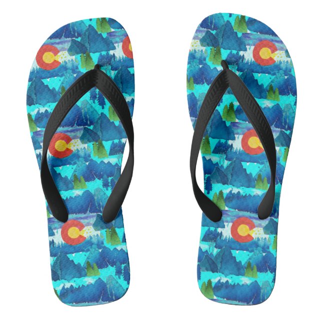 Watercolor Colorado Jandals (Footbed)