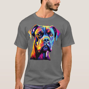 Watercolor Colourful Boxer Dog Premium T-Shirt