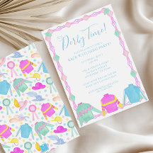 Watercolor Colourful Derby Jerseys & Hats Party