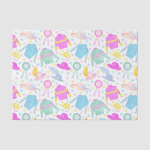 Watercolor Colourful Derby Jerseys & Hats Tissue Paper