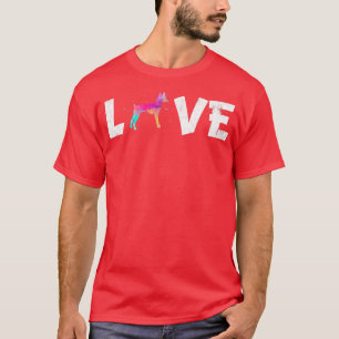 Watercolor Colourful Toy Fo Terrier Dog Love Pocke T-Shirt