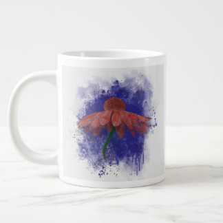 Watercolor Coneflower Large Coffee Mug