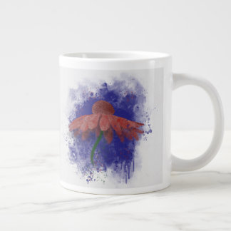 Watercolor Coneflower Large Coffee Mug
