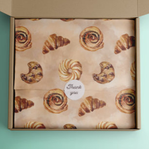 Watercolor Confectionery Food Brunch Tissue Paper