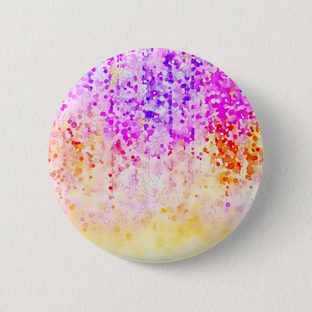 Watercolor Confetti 6 Cm Round Badge (Front)