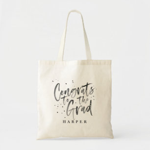 watercolor congrats to the grad graduate tote