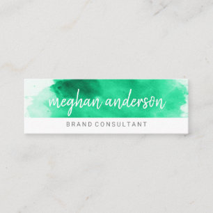 Watercolor Consultant Artist Mini Business Card