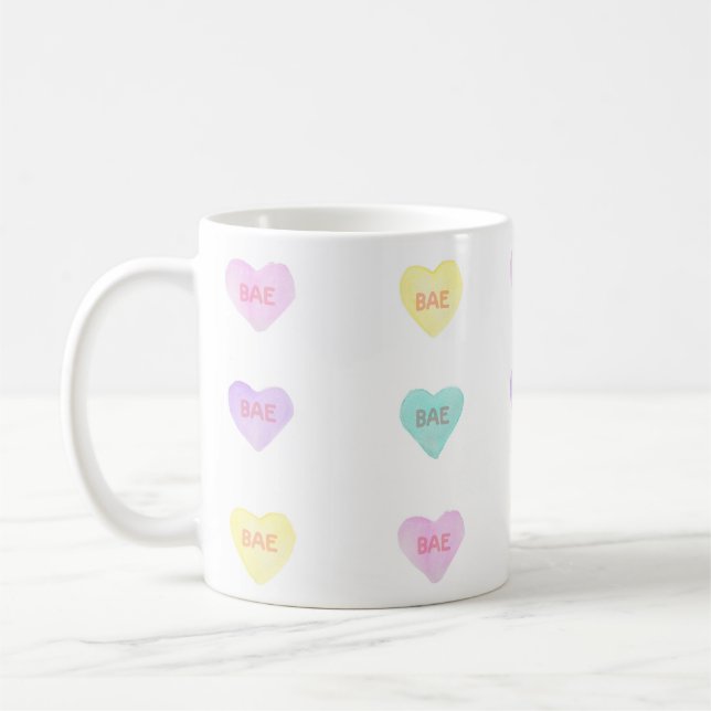 Watercolor Convo Heartz BAE Mug (Left)
