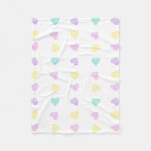 Watercolor Convo Heartz Blank Pastel Blanket