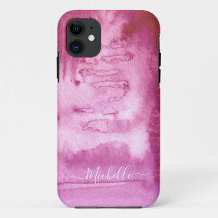Watercolor Cool Abstract Pink Ink  Case-Mate iPhon Case-Mate iPhone Case