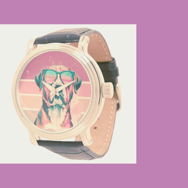 Watercolor Cool Dog watch (Creator Uploaded)