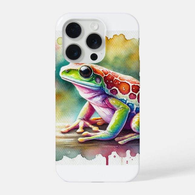 Watercolor Coqu Frog 140724AREF115 - Watercolor iPhone Case (Back)