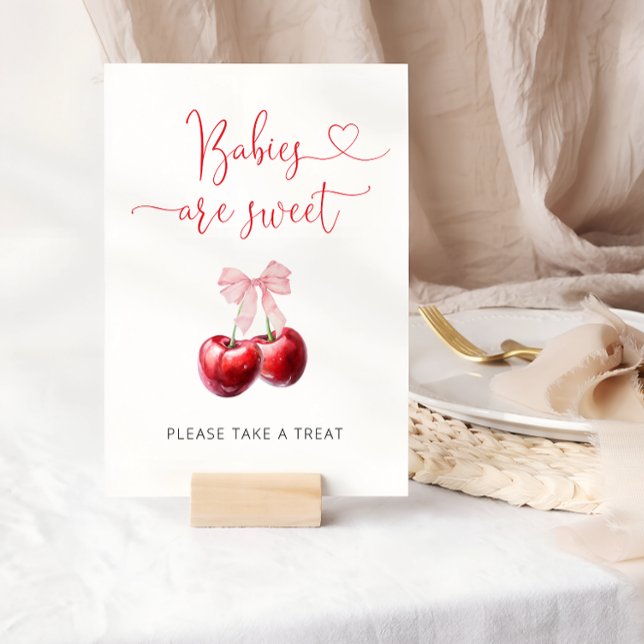 Watercolor Coquette Cherry Babies are Sweet  Poster (Creator Uploaded)