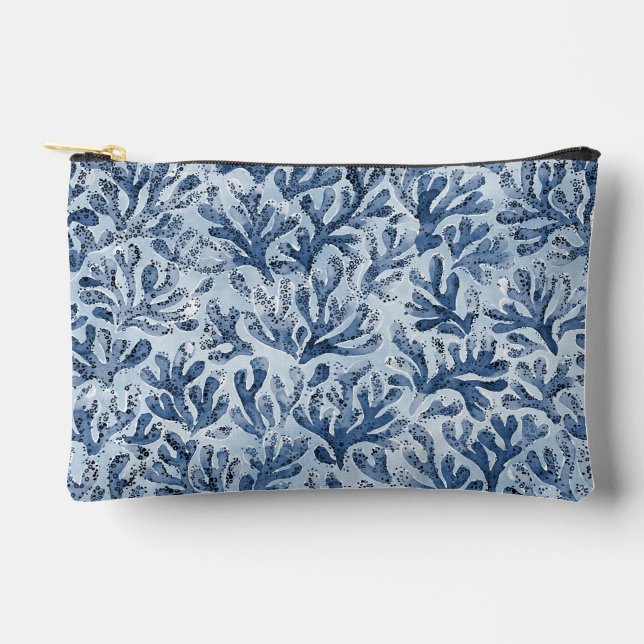 Watercolor Coral Accessory Pouch (Front)