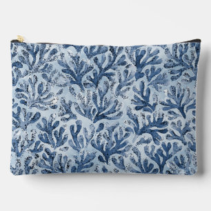 Watercolor Coral Accessory Pouch