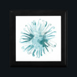 Watercolor Coral - Blue 2 Gift Box<br><div class="desc">"Ocean Cameo" by June Erica Vess. Features bluish teal watercolor coral on white background.</div>