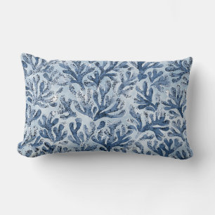 Watercolor Coral Lumbar Cushion