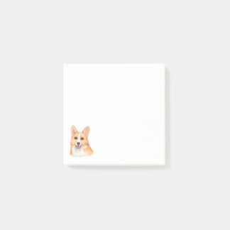 Watercolor Corgi for the Corgi Lover Post-it Notes