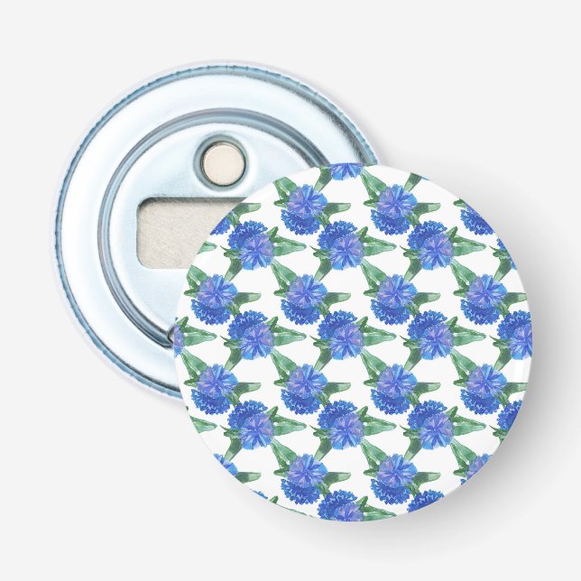watercolor cornflowers bottle opener (Front)