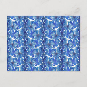 watercolor cornflowers glade postcard