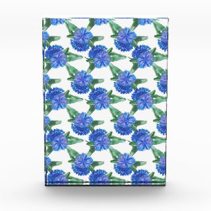watercolor cornflowers photo block